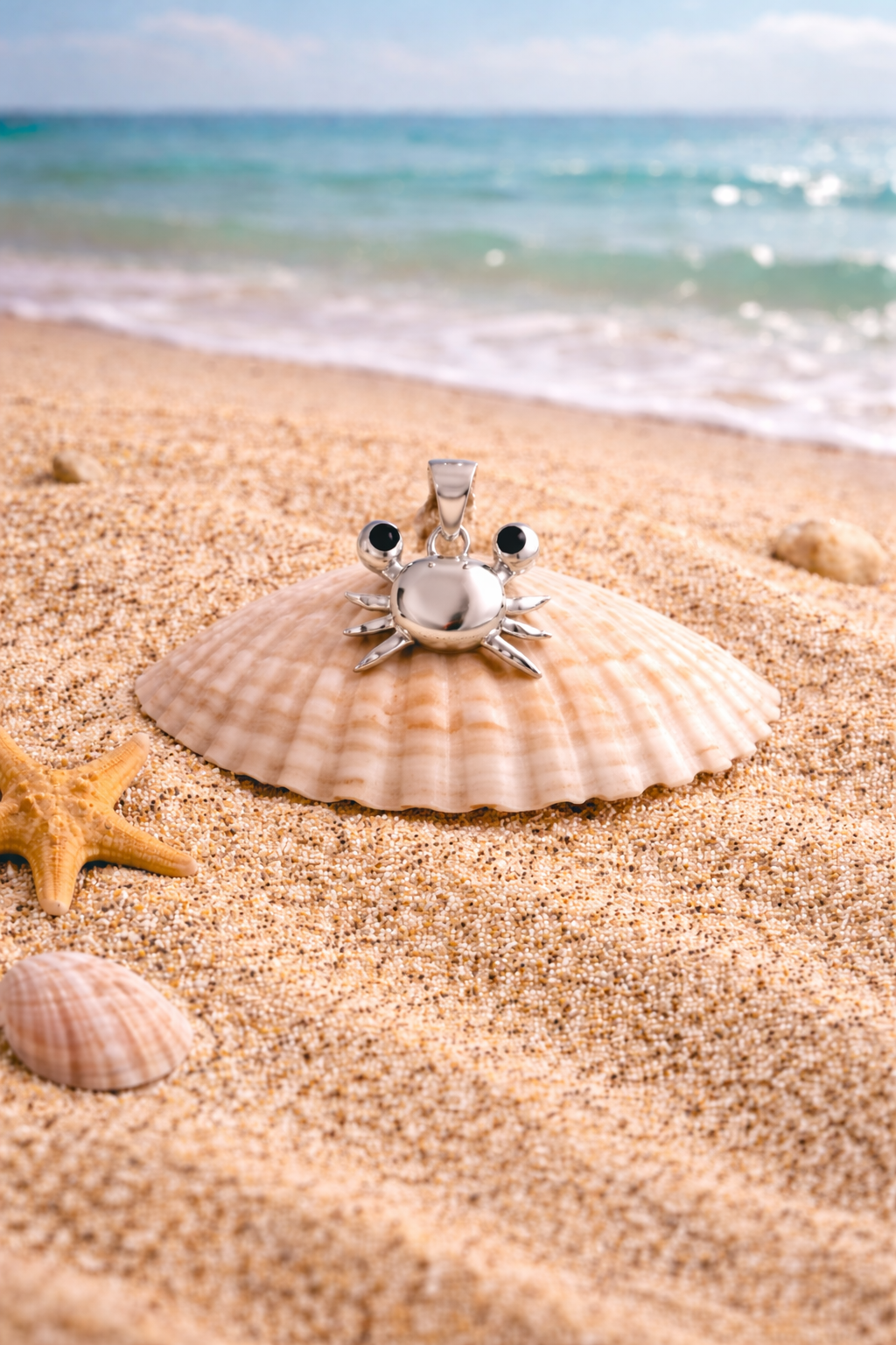 Ocean Charm Crab Pendant